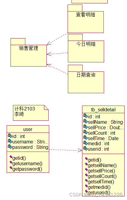 uml建模画一个模块的类图